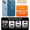 TORRAS iPhone 13 & iPhone 14 Magnetic Shockproof MagSafe Compatible Slim Protective Case With 3x Military Grade Drop Protection  - Black - 2 of 4
