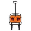 CAVINAS 3-in-1 Foldable Wagon Cart, Heavy Duty Utility Shopping Cart with All-Terrain Wheels, Dual-Layer Storage Wagons for Camping - 3 of 4