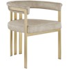 Meridian Furniture Marcello Stone Velvet Dining Chair (Set of 2) - 2 of 4