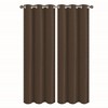 Solid Blackout Thermal Grommet Curtain Panels With Foam Backing (Set of 2) - 2 of 3