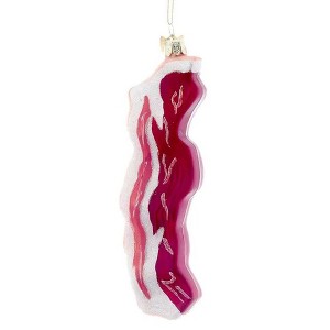 Kurt Adler Noble Gems Glass Ornament for Christmas Tree, Bacon - 1 of 1