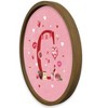 Creative Products Valentine Things Monogram Round Brown Framed Print - 2 of 4