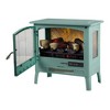 Country Living Infrared Freestanding Electric Fireplace Stove | Electric Indoor Room Heater with Remote, Multiple Flame Colors with Faux Wooden Logs - 3 of 4