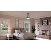 Urban Ambiance Luxury Modern Indoor Ceiling Fan,  15.6"H x 44"W,  Brushed Nickel, UHP9221 - 2 of 4