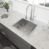 Laundry Sink - 22in x 22in Laundry Room Utility Sink Drop In Topmount 16 Gauge Stainless Steel 12 Inch Deep Single Bowl Above Counter Basin - 3 of 4