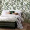 Midsummer Fern Lush White and Green Tropical Leaves Paste the Wall Wallpaper - 2 of 4