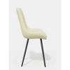 20.48"Upholstered Accent Side Chairs with Metal Legs,Beige - 3 of 4