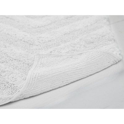 Hugo White Cotton Tufted Non-Slip Bath Rug Set, 2-Piece