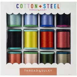 Sulky Cotton + Steel Thread Collection 50wt 660yd 12/Pkg-Wildflowers