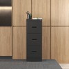 TIRAMISUBEST 3-Drawer Metal File Cabinet - Locking Vertical Storage for A4/Legal/Letter Files, Narrow Design,  Assembly Required - 4 of 4