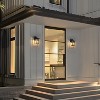 C Cattleya 2 Pack Dusk to Dawn Outdoor Wall Sconce Lights with Seeded Glass - 4 of 4