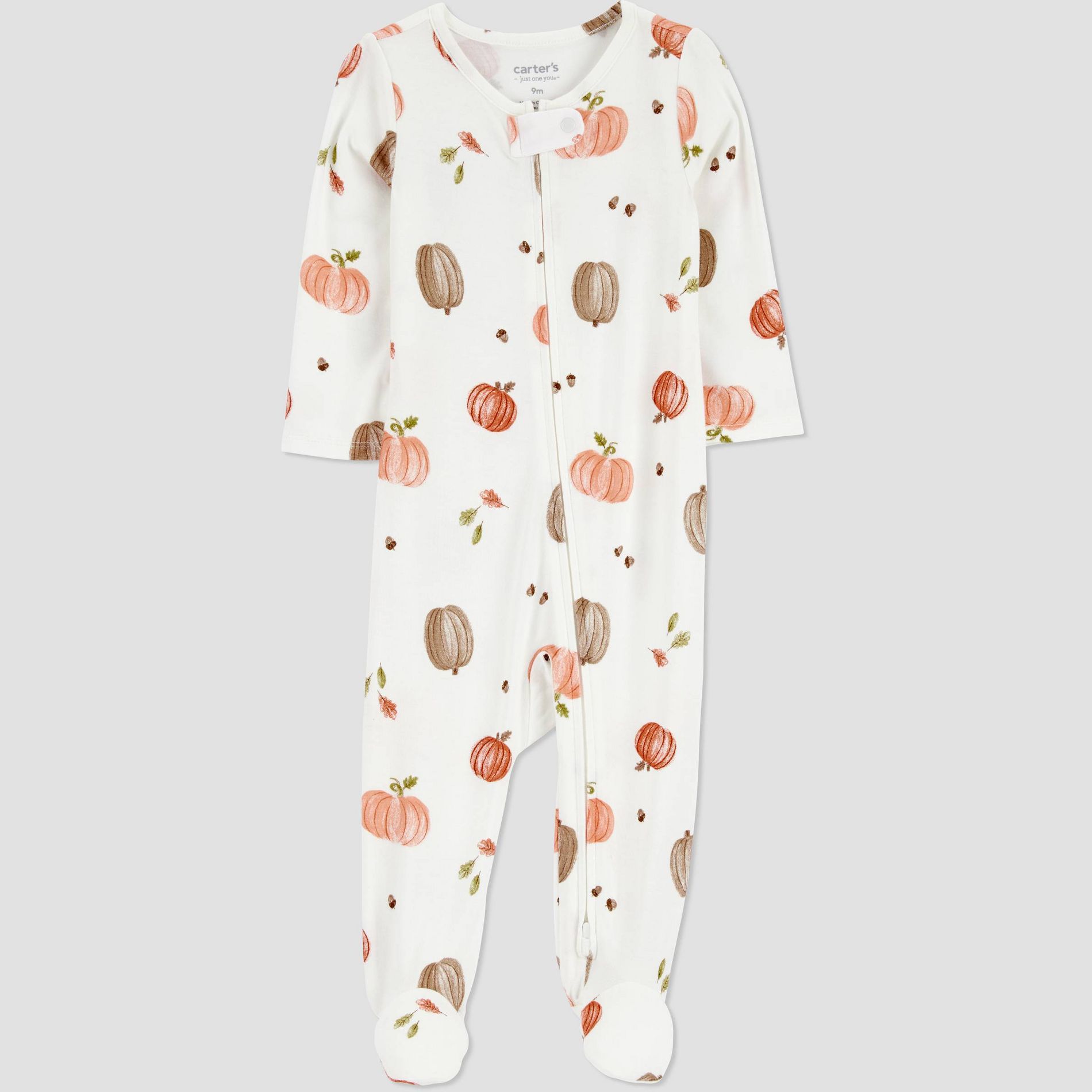 Carter's Just One You® Baby Fall Pumpkins Comfy Soft Sleep N' Play - Cream 9M