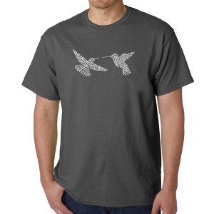 LA Pop Art Hummingbirds - Men's Word Art T-Shirt - 1 of 4