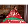 National Lampoon's Christmas Vacation Griswold Family Tree Chopping Micro Raschel Throw Blanket 48" x 60" Red - 3 of 3