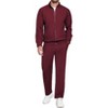 COOFANDY Mens 2 Piece Tracksuit Casual Sweatsuits Full Zip Track Suits Jogging Athletic Suit Sets - 3 of 4
