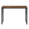 INFURNIC Desks Antique 47.5"" Writing Desk with Metal Sled Base Rustic Industrial Design for Home Office, Brown, 47.5"*19.5"*28.5" - 4 of 4