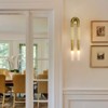 CityFurn 2-Light Modern Vintage Horsehair Wall Sconce - 2 of 4