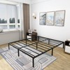Lirago 14" Heavy Duty California King Metal Bed Frame 3000lbs Capacity No Box Spring Underbed Storage Black - 3 of 4