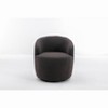 TOAOTBNBO Chenille Fabric Upholstered 360° Swivel Armchair, Circular Reading Accent Chair for Shopping Mall Barrel Armchair with Wood Frame - 2 of 4