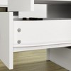 FUFU&GAGA LED Makeup Vanity with 9 Drawers Elegant Makeup Station - 3 of 4