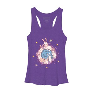 Women's Design By Humans Rabbit Hole By Chofy87 Racerback Tank Top - 1 of 3