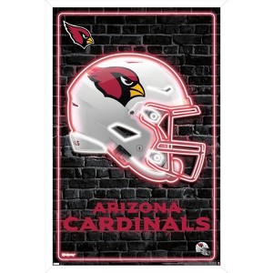 Trends International NFL Arizona Cardinals - Neon Helmet 23 Framed Wall Poster Prints - 1 of 4