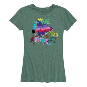 Women's - Hey Arnold! - Retro Arnold and Gerald Short Sleeve Graphic T-Shirt - 1 of 4