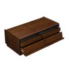 PDTEND 47.2" Modern Wood Rectangle Coffee Table with 4 Drawers, 2 Display Shelves, for Living Room - 2 of 4