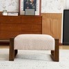Stylish Ottoman Footstool,Ottoman Upholstered,Shoe Changing Bench,Ottoman Footrest,Ottoman For Living Room-Cuddlewood - 2 of 4