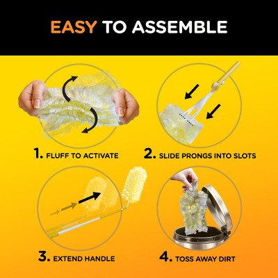 Swiffer Heavy Duty 6ft Extendable Yellow Microfiber Duster Kit