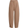 Lands' End Women's Crepe High Rise Pleated Barrel Leg Ankle Pants - 3 of 4