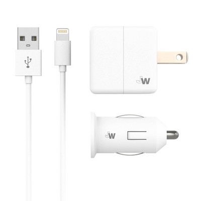 Just Wireless 10' Tpu Lightning To Usb-a Cable - White : Target