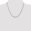 Black Bow Jewelry 4.25mm, Sterling Silver, Hollow Rolo Chain Necklace - 2 of 4
