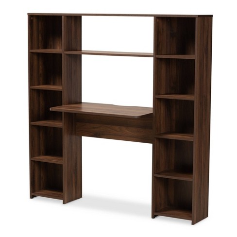 Desk with deals shelves