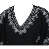 HAPPY BAY women's Vacation Casual Swim Holiday Beachwear Summer Beach Dress Short Front Tie Bathing Suit Cover Ups Large-X-Large Black Solid - 2 of 3