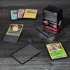 Monster Clear Hard Plastic Card Protector Top Loaders for 3"X4" Cards, 25 Count (Black Border) - Compatible w MTG, Magic Gathering, Yugioh, Sports - 3 of 4
