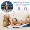 Catalonia Funny Printed Hooded Beach Towel - Quick-Dry Microfiber Sand-Free Swim Cape for Adults, Kids, Family - Lightweight Travel & Pool Cover-Up - 2 of 4