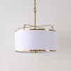 Perzeta 3 Light 18.25" Pendant - Brass/White - Safavieh. - image 3 of 4