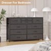 10 Drawer Dresser, TV Stand Entertainment Center Fabric Storage Dressers Drawers For Bedroom, Hallway, Closets, Steel Frame, Wood Top - 4 of 4
