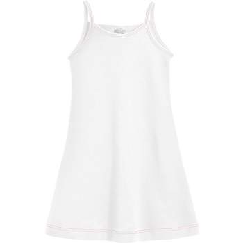 City Threads USA-Made Cotton Girls Soft Camisole Dress