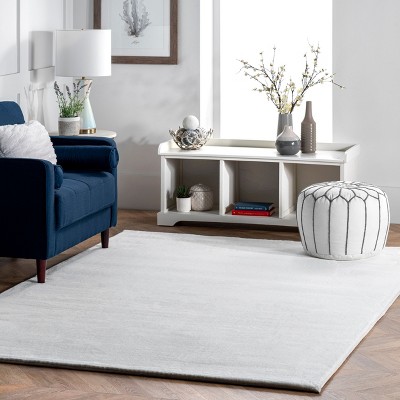 White Faux Fur Shag 4' x 6' Rectangular Area Rug