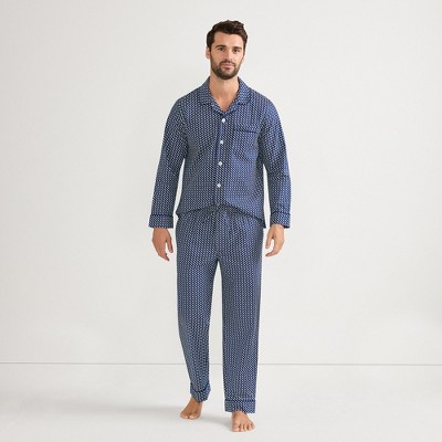 Lands' End Men's Long Sleeve Essential Pajama Set