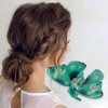 Unique Bargains Women's Elegant Butterfly Hair Clips 4.13"x2.76"x1.57" Green 1 Pc - 2 of 3