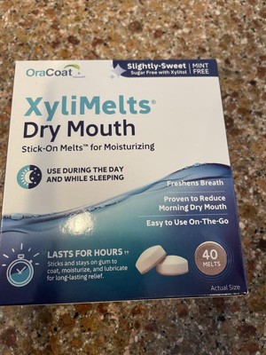 Oracoat Xylimelts For Dry Mouth Relief Mild Mint - 40ct : Target