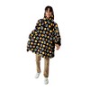 Dragon Ball Z Kanji & Dragon Balls Adult Black Hooded Blanket OSFA - 2 of 3