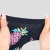 Anna-Kaci Women's  Fruit Print No Show Socks Breathable Cotton 6pk- Pineapple - 4 of 4