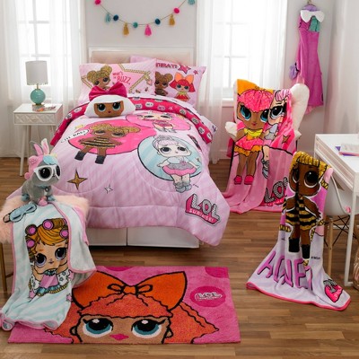 lol surprise glitter queen rug