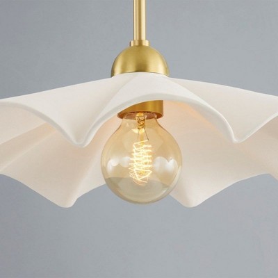 Maisie Aged Brass 1-Light Indoor/Outdoor Bowl Pendant