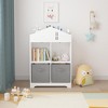 NicBex Bookcases for Living Room Multifunction Display Stand Bookshelf Toy Storage Organizer with 3 Collapsible Fabric Drawers for Bedroom - 2 of 4