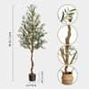 Artificial Olive Tree 6/5ft, Realistic Faux Olive Tree with Fruits for Indoor Decor - 2 of 4